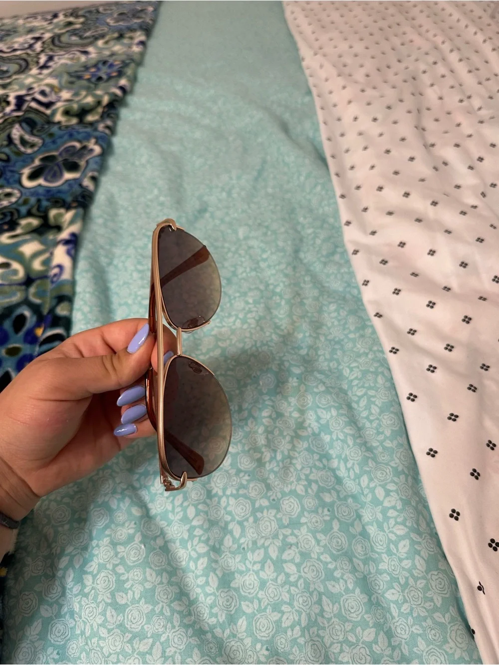 Aviator Sunglasses in Rose Gold - Women's Accessories